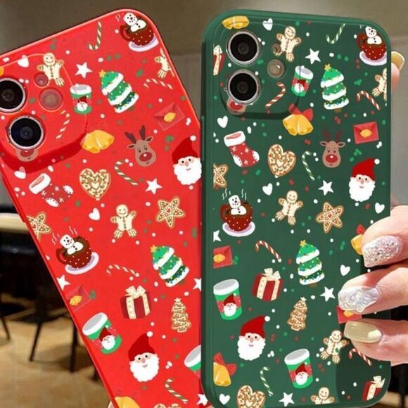 🎄NEW IPHONE 15 PRO MAX HOLIDAY PHONES CASES- 3 COLORS-CUTE HOLIDAY PATTERN🎄 - Picture 2 of 12